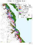 Kent County, Delaware sea level rise planning map