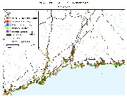 Sea Levei rise planning map of New Haven, Connecticut