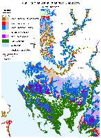 Blackwater Wildlife Refuge sea level rise planning map