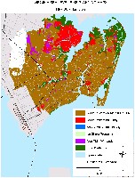 Hampton, Virginia.  Sea level rise planning map