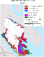Gloucester County, Virginia.  Sea level rise planning map