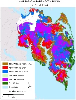 Mathews County, Virginia.  Sea level rise planning map